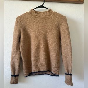 Vince Contrast Tip Wool Alpaca Blend Sweater